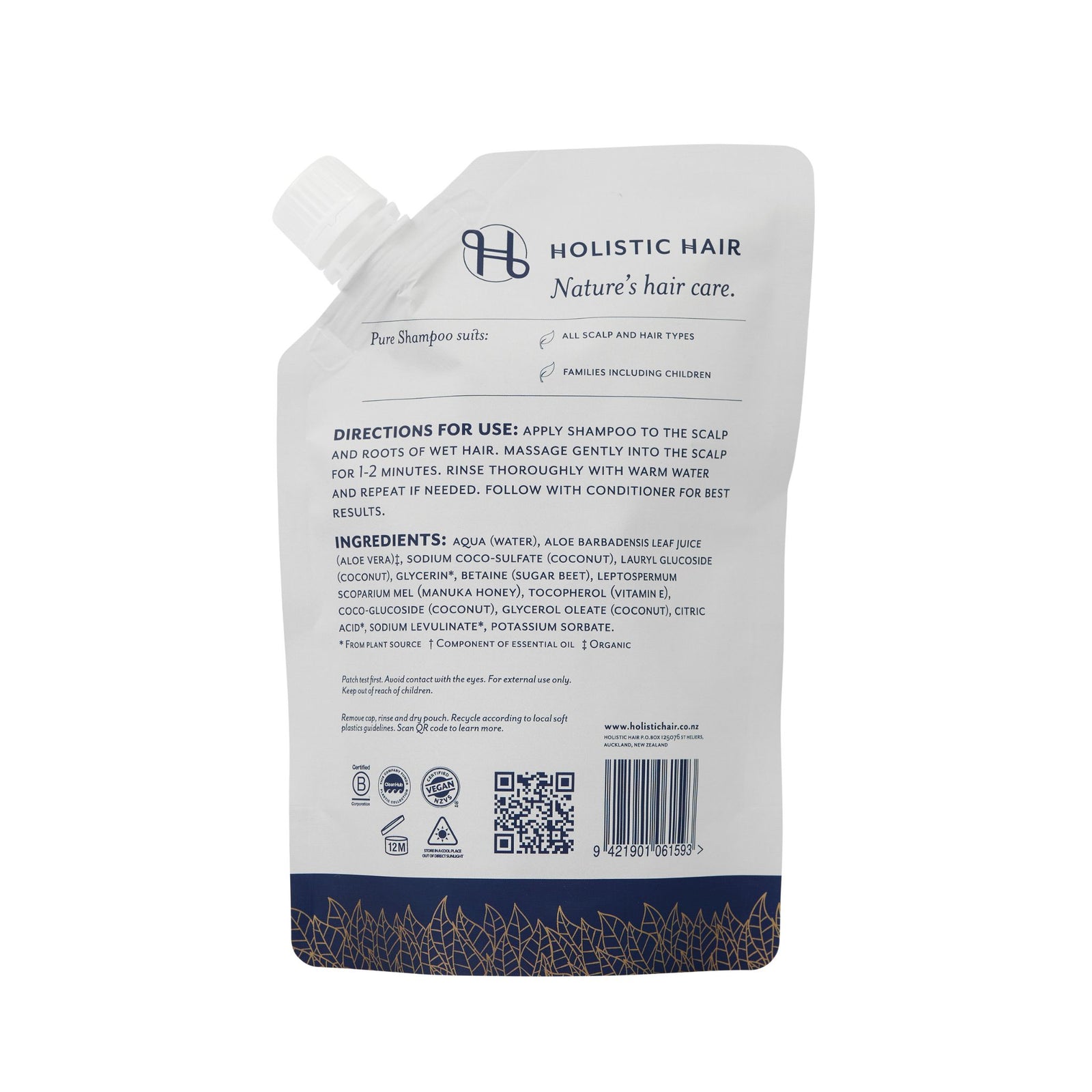 Pure Shampoo Refill Pouch 500ml